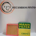 C-28214/1 MANN-FILTER Filtro de aire AUDI	A6 C4 Avant (4A5)	S6 Plus quattro 04/1996 - 12/1997